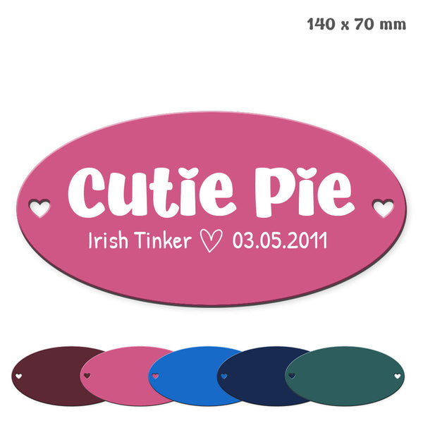 Tür- und Boxenschild "Oval"