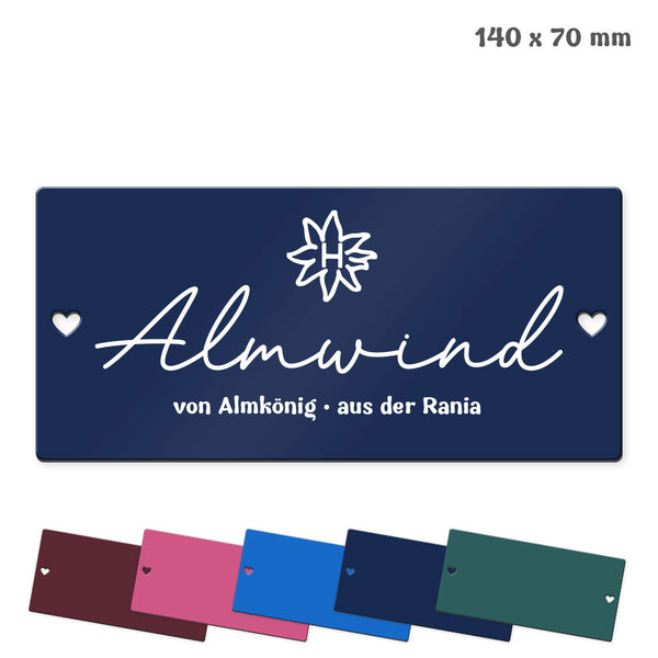 Tür- und Boxenschild "14x7"