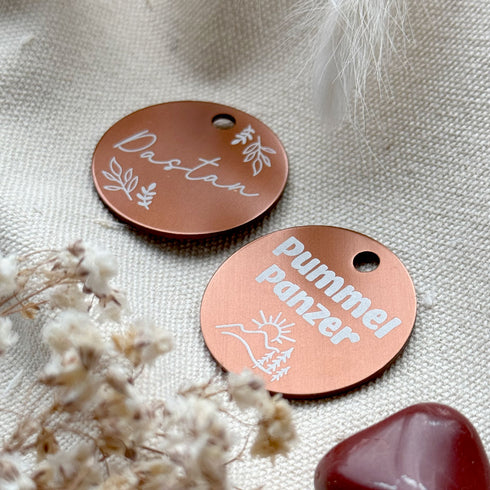 Individuelle runde Marke