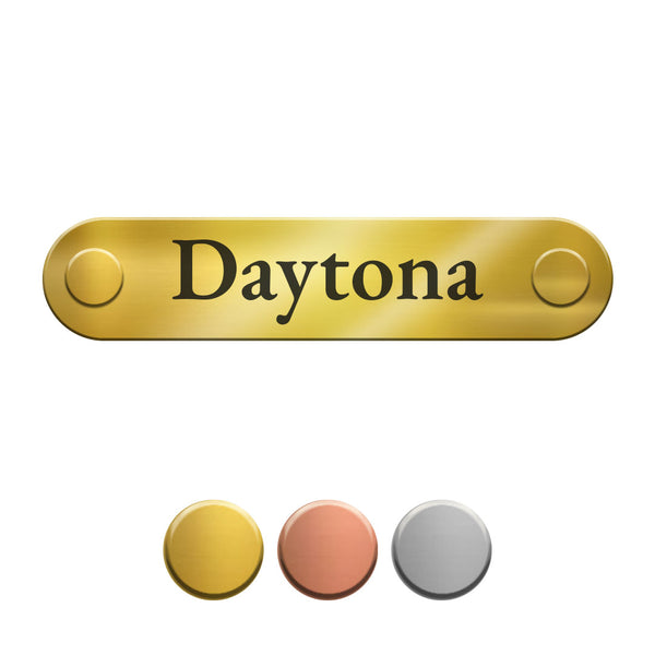 Namens-Plakette Metall groß