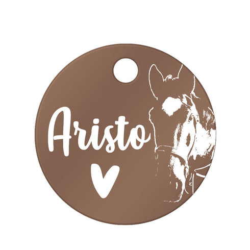 Individuelle runde Marke