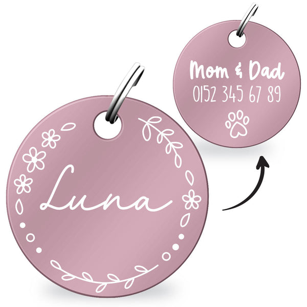 Individuelle runde Marke