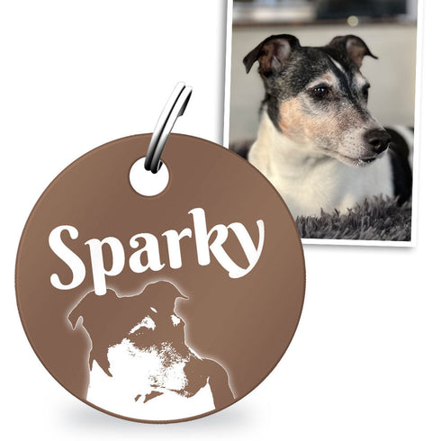 Individuelle runde Marke