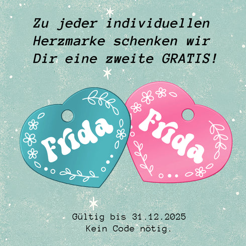 Individuelle Herzmarke